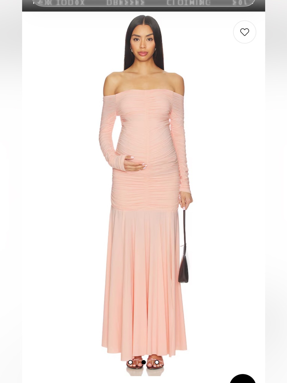 Airbrush Off The Shoulder Dress in Dusty Pink
BUMPSUIT